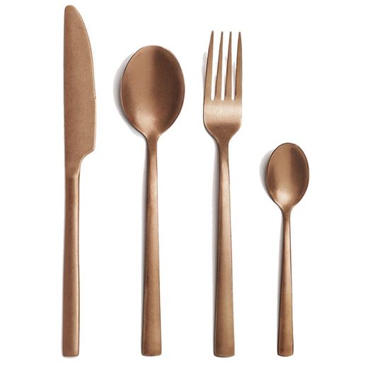 Cuberteria Vintage Cobre 24 pzs Comas
