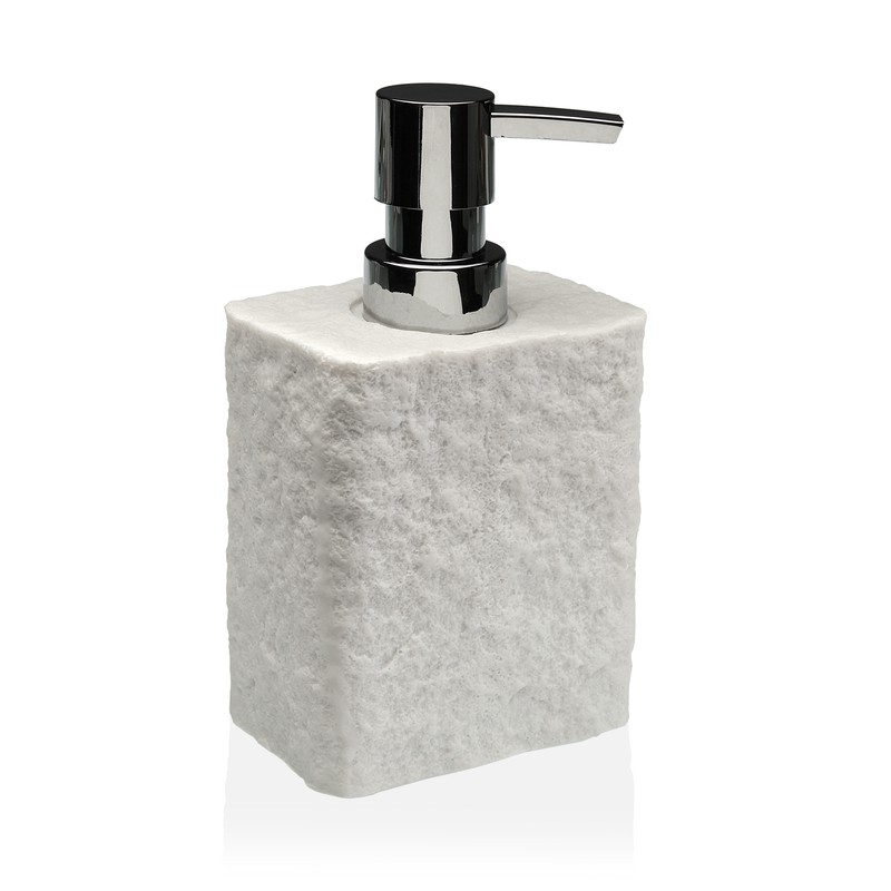 Dispensador baño efecto marmol stone blanco