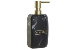 Dispensador efecto marmol negro resina Diseño: Glam