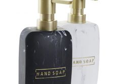 Dosificador resina simil marmol negro o blanco, Diseño: Glam