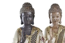 Figura buda decoración dorado grande resina