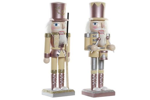 Figura cascanueces navidad de madera chic 25 cms decoración de navidad para casa