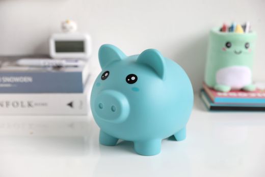 Hucha Cerdito Azul Oscuro ITotal Ideal Regalo
