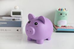 Hucha Cerdito Lila ITotal Ideal Regalo