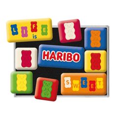 Juego de imanes Haribo Life is Sweet Nostalgic Art