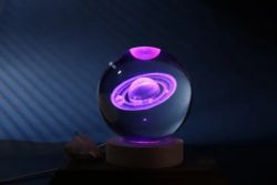 Lámpara Bola de cristal grande Saturno ITotal Idea Regalo