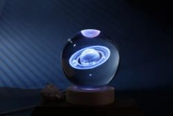 Lámpara Bola de cristal grande Saturno ITotal Idea Regalo