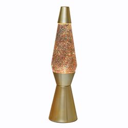 Lámpara de Lava 36 cm Golden Glitter I Total Regalo