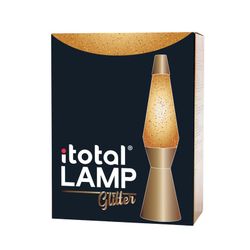 Lámpara de Lava 36 cm Golden Glitter I Total Regalo