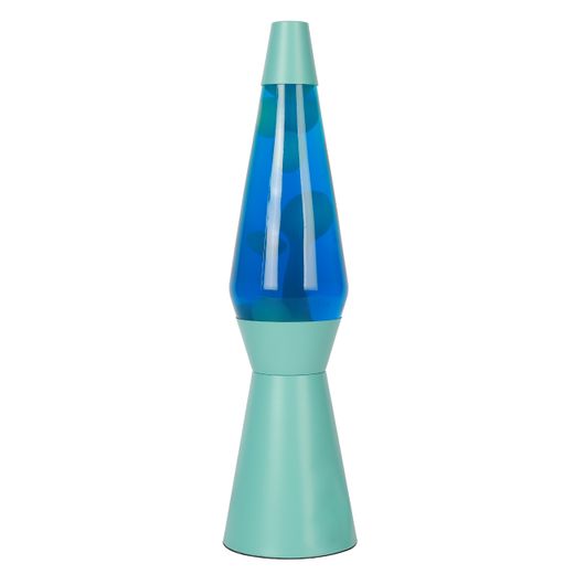 Lámpara de Lava ITotal Spaceship Base Azul Liquido Azul Cera Blanca