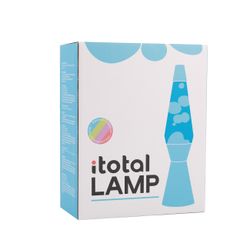 Lámpara de Lava ITotal Spaceship Base Azul Liquido Azul Cera Blanca