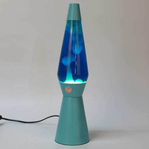 Lámpara de Lava ITotal Spaceship Base Azul Liquido Azul Cera Blanca