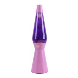 Lámpara de Lava ITotal Spaceship Base Lila Liquido Lila Cera Rosa