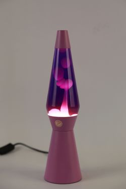 Lámpara de Lava ITotal Spaceship Base Lila Liquido Lila Cera Rosa