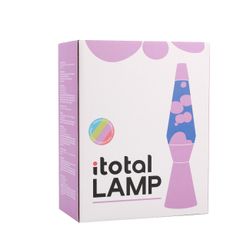 Lámpara de Lava ITotal Spaceship Base Lila Liquido Lila Cera Rosa