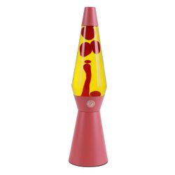 Lámpara de Lava ITotal Spaceship Base Rosa Liquido Amarillo Cera Roja