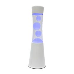Lámpara de lava Led Blanca Fisura