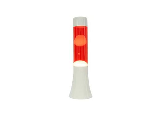 Lámpara de lava mini Roja y Blanca Fisura