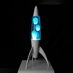 Lámpara de lava Rocket Azul Fisura