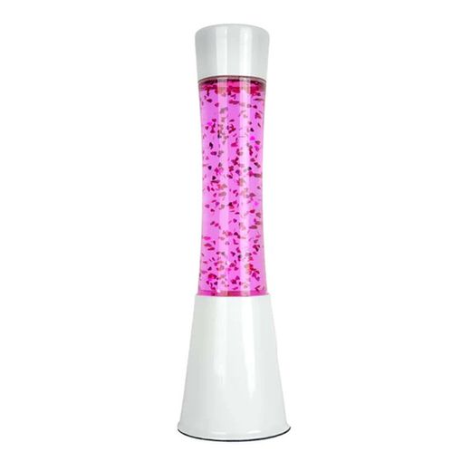 Lámpara de lava tower Purpurina Corazones Fisura Ideal Regalo