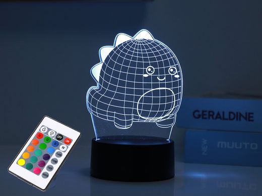 Lámpara Led 3D Hello Dino Regalo Itotal