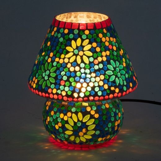 Lampara Mosaico Cristal Med