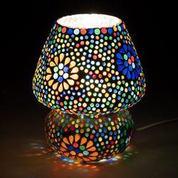 Lampara Mosaico Cristal Pequeña