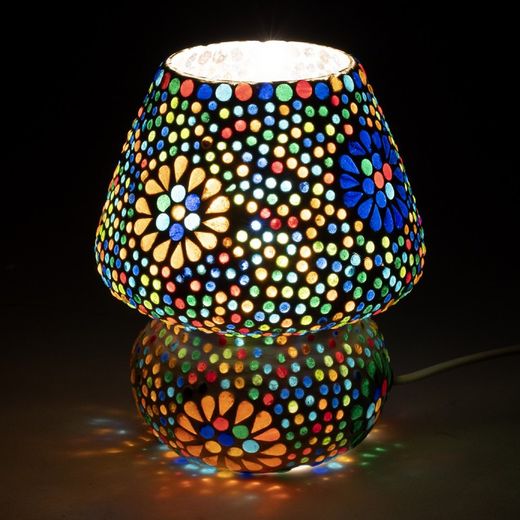 Lampara Mosaico Cristal Pequeña
