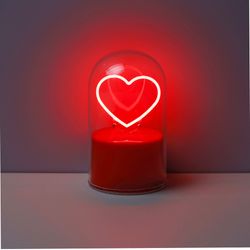 Lámpara Neón Cúpula Corazón Ideal para Regalo I Total