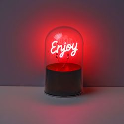Lámpara Neón Cúpula Enjoy Ideal para Regalo I Total