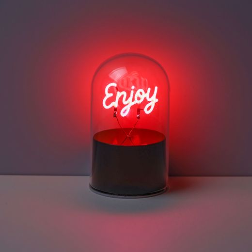 Lámpara Neón Cúpula Enjoy Ideal para Regalo I Total