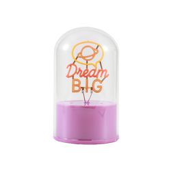 Lámpara Neón Giratoria Cúpula Dream Big Ideal para Regalo I Total