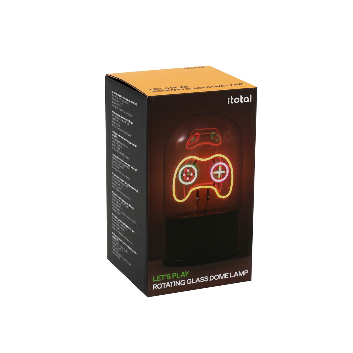 Lámpara Neón Giratoria Cúpula Let's Play Ideal para Regalo I Total