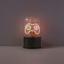 Lámpara Neón Giratoria Cúpula Let's Play Ideal para Regalo I Total