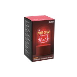 Lámpara Neón Giratoria Cúpula Meow Ideal para Regalo I Total