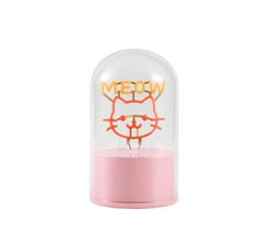 Lámpara Neón Giratoria Cúpula Meow Ideal para Regalo I Total