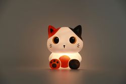 Lámpara Nocturna Gato Amarillo ITotal Ideal Regalo