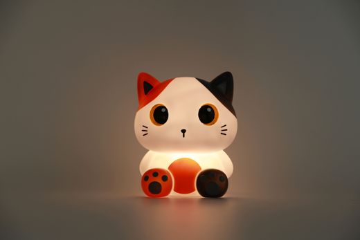 Lámpara Nocturna Gato Amarillo ITotal Ideal Regalo