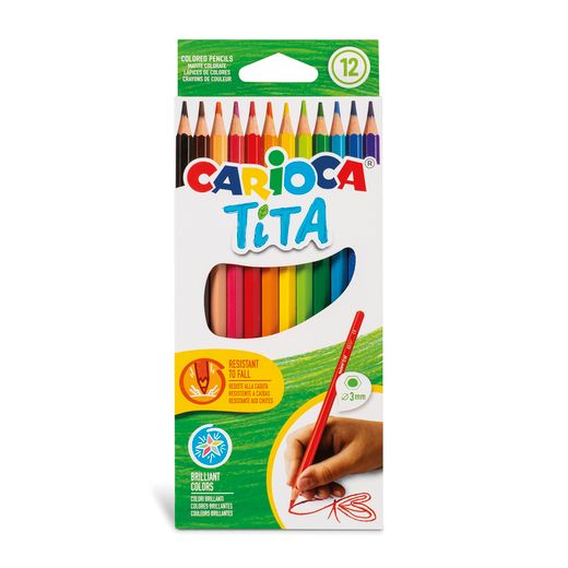 Lápices de Colores Tita Colores Clásicos Caja 12 Colores Carioca