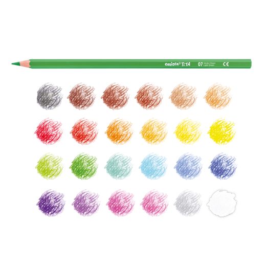 Lápices de Colores Tita Colores Clásicos Caja 24 Colores Carioca