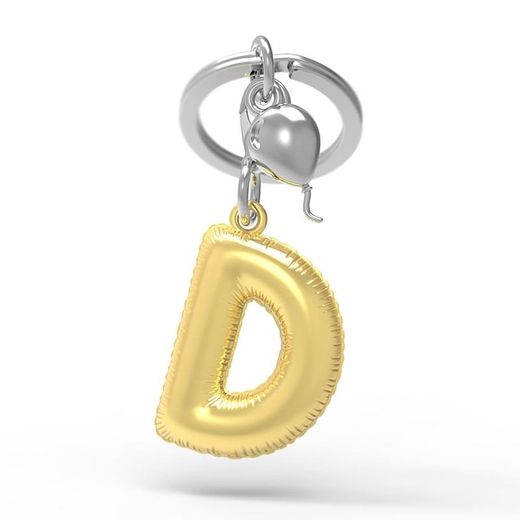 Llavero Original Abecedario Letra D Metalmorphose