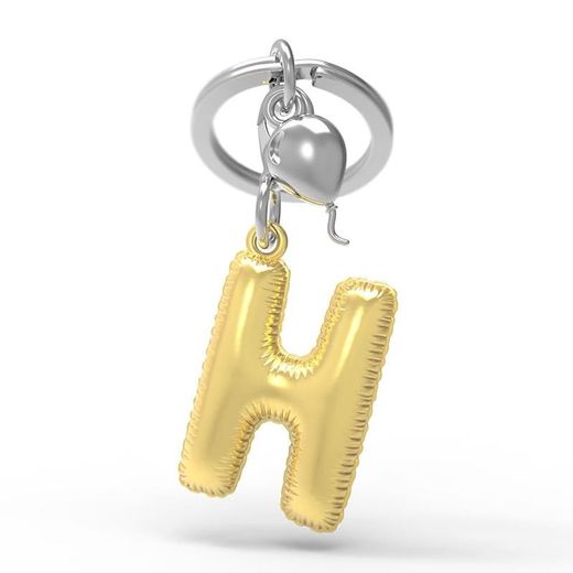 Llavero Original Abecedario Letra H Metalmorphose