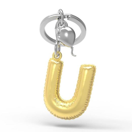 Llavero Original Abecedario Letra U Metalmorphose