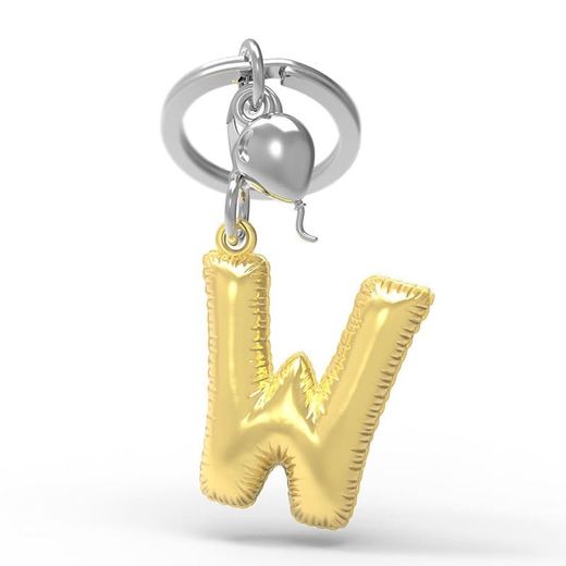 Llavero Original Abecedario Letra W Metalmorphose