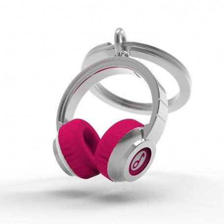 Llavero Original Auriculares Rosa Metalmorphose Idea Regalo