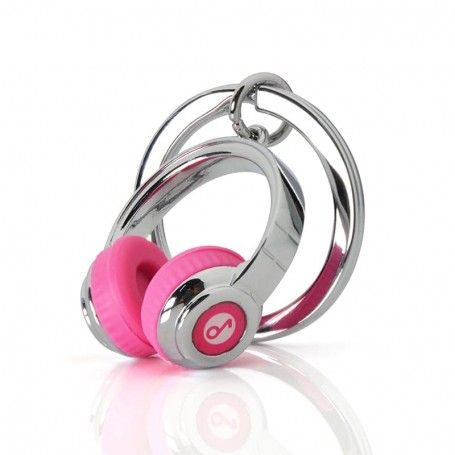 Llavero Original Auriculares Rosa Metalmorphose Idea Regalo