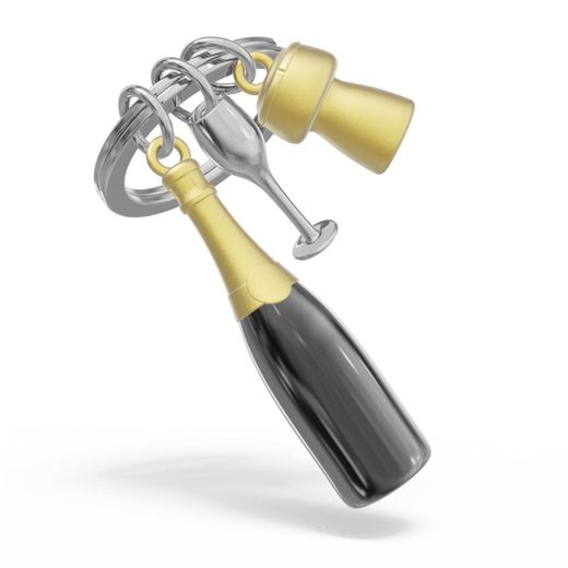 Llavero Original Champagne Metalmorphose Idea Regalo