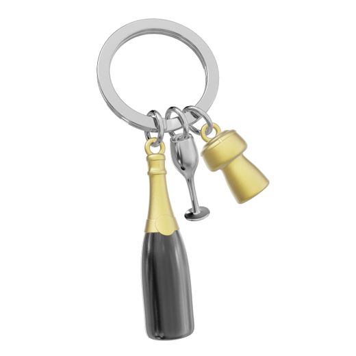 Llavero Original Champagne Metalmorphose Idea Regalo