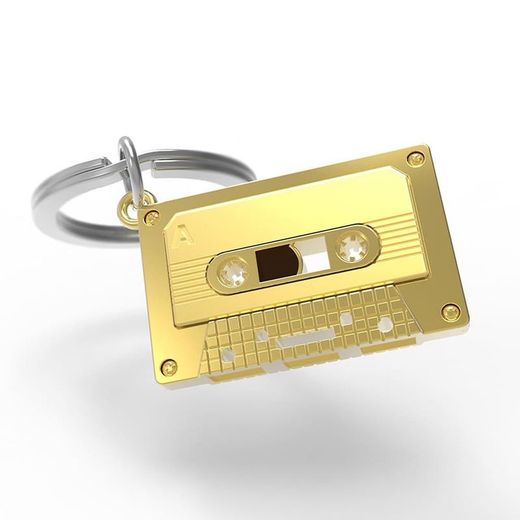 Llavero Original Music Casette dorado Metalmorphose
