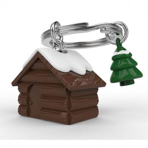 Llavero Original Winter Cabaña Metalmorphose
